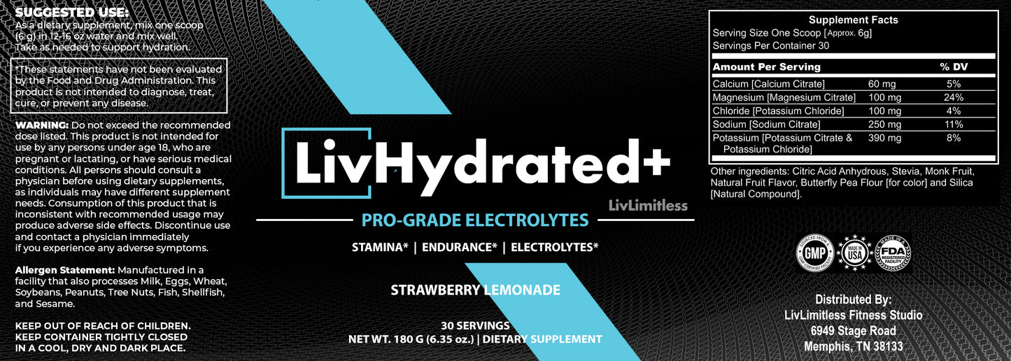 LivHydrated+ - 30 Servings