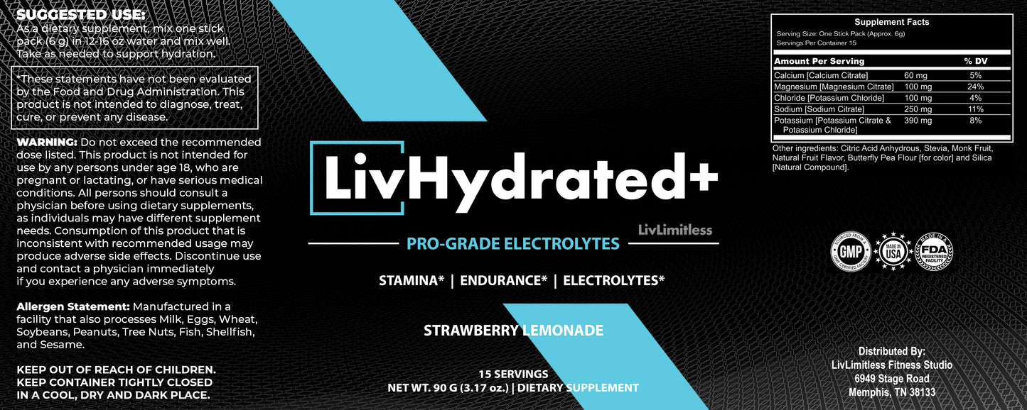 LivHydrated+ - 15 Sticks